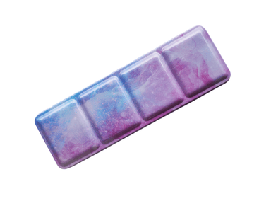 ESTUCHE VACÍO PARA ACUARELAS SIN SOPORTE (METAL) - MEDIANO + 44 MEDIOS GODETS - LILA CELESTE CIELO