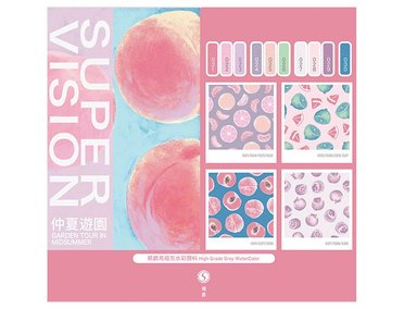 ACUARELAS SUPERVISION (HIGH GRADE GREY WATERCOLOR) EN TUBO 8ML - SET GARDEN TOUR IN MIDSUMMER X10