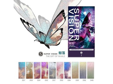 ACUARELAS SUPERVISION (ROCK - MICA LAYERED) EN TUBO 8ML - SET THE GIFT OF WHALE X10