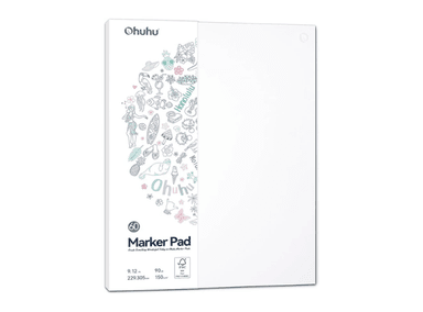 BLOCK PARA MARCADORES OHUHU A4 DOBLE CARA EMPASTADO (22,9X30CM)