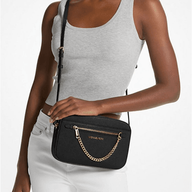 CROSSBODY MICHAEL KORS JET SET LARGE NEGRO MUJER - 4