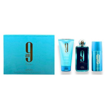 PERFUME SET AFNAN 9AM DIVE PARA HOMBRE ( 3PC ) 3.4 OZ EDP SP / 5.0 OZ SHOWER GEL / 5.0 OZ DEO