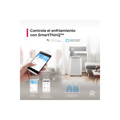 AIRE ACONDICIONADO PORTÁTIL LG 14,000 BTU INVERTER FRÍO SOLO - 2