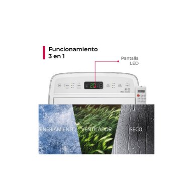 AIRE ACONDICIONADO PORTÁTIL LG 14,000 BTU INVERTER FRÍO SOLO - 3