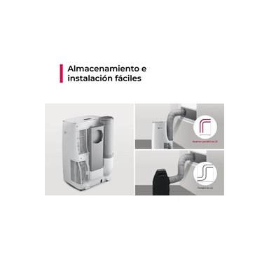 AIRE ACONDICIONADO PORTÁTIL LG 14,000 BTU INVERTER FRÍO SOLO - 5