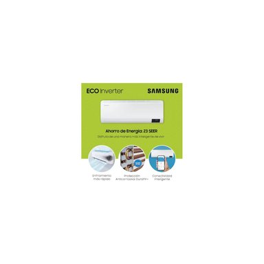 AIRE ACONDICIONADO SPLIT 12,000 BTU/H SAMSUNG INVERTER FRÍO SOLO
