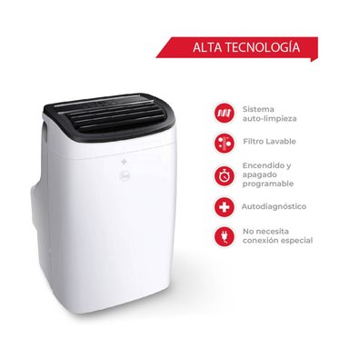 AIRE ACONDICIONADO PORTÁTIL 9,000 BTU/H RHEEM CONVENCIONAL FRÍO SOLO - 2