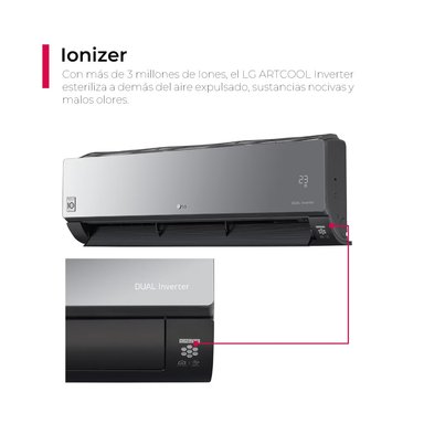 AIRE ACONDICIONADO SPLIT LG PARED 12,000 BTU/H ARTCOOL FRÍO/CALOR - 3