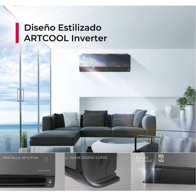 AIRE ACONDICIONADO SPLIT LG PARED 12,000 BTU/H ARTCOOL FRÍO/CALOR - 6