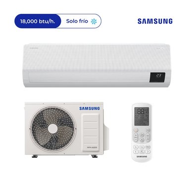 AIRE ACONDICIONADO SPLIT SAMSUNG PARED WINDFREE 18,000 BTU/H FRÍO SOLO