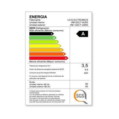 AIRE ACONDICIONADO SPLIT LG DUALCOOL INVERTER 12000 BTU FUNCIÓN SOLO FRÍO - 6