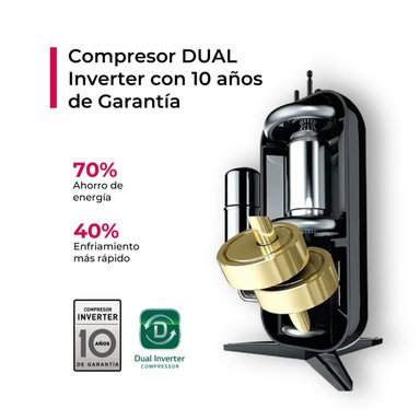 AIRE ACONDICIONADO SPLIT LG DUALCOOL INVERTER 18000 BTU FUNCIÓN FRÍO/CALOR - 5