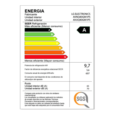 AIRE ACONDICIONADO LG TECHO 36,000 BTU DUAL INVERTER FRÍO SOLO - 6