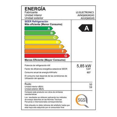 AIRE ACONDICIONADO LG TECHO 60,000 BTU DUAL INVERTER FRÍO SOLO - 5