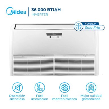 AIRE ACONDICIONADO MIDEA 36,000 BTU PISO TECHO INVERTER FRÍO SOLO