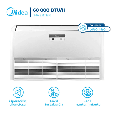 AIRE ACONDICIONADO MIDEA 60,000 BTU PISO TECHO INVERTER FRÍO SOLO