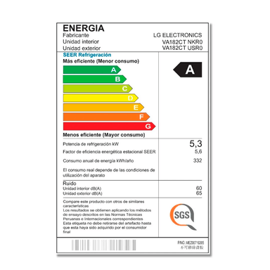 DUALCOOL AIRE ACONDICIONADO INVERTER 18000 BTU FUNCIÓN SOLO FRÍO CON IA - 8