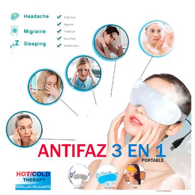 ANTIFAZ CALEFACTOR COMPRESA AROMÁTICA DE GEL FRIO/CALOR PARA OJERAS AS