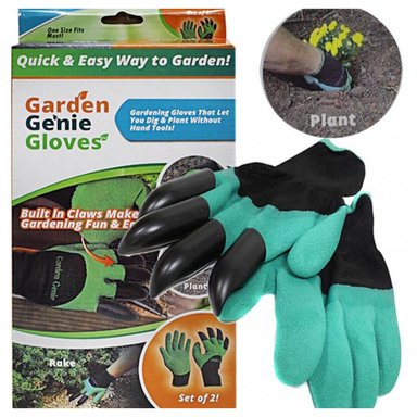 GUANTES MULTICOLOR EXCAVAR IMPERMEABLES JARDINERIA GENIO DEL JARDIN