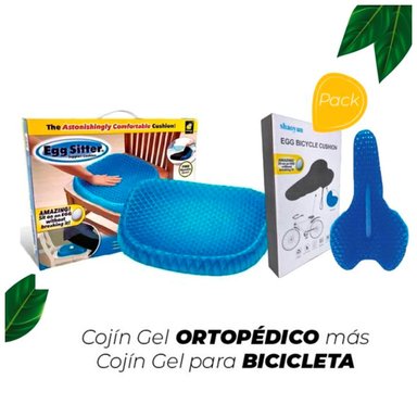 COJÍN GEL ORTOPÉDICO Y GEL BICICLETA PACK