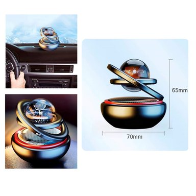 AROMATIZANTE MULTICOLOR SOLAR GIRATORIO DECORACION AUTO U HOGAR