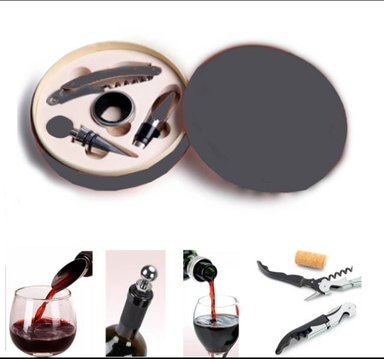 SET ACCESORIOS BEIGE NEGRO VINO 5 PIEZAS