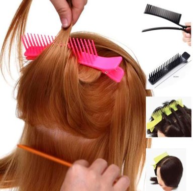 SET DE 3 PEINE CLICK DE PELUQUERIA PARA PEINADOS