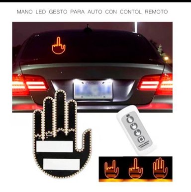 MANO DE LUZ LED CON GESTOS LUMINOSO PARA AUTO CON CONTROL