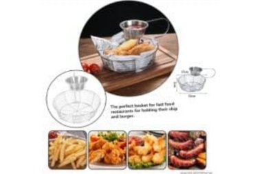 1 CESTA CON CREMERA PARA MESA RESTAURANTS HAMBURGUESAS