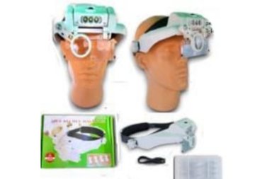 LUPA VISERA DE CABEZA CON LUZ LED + 5 LENTES DE AUMENTO