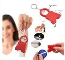LLAVERO SMILE ABREBOTELLAS LINTERNA Y CINTA MÉTRICA
