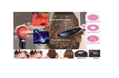 PEINE LED PARA CRECIMIENTO REPARACIÓN INFRARROJO LED AZUL VIBRACIÓN NANOSPRAY