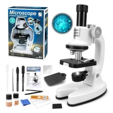 SET MICROSCOPIO PARA NIÑOS CON LUZ LED +15 ACCESORIOS