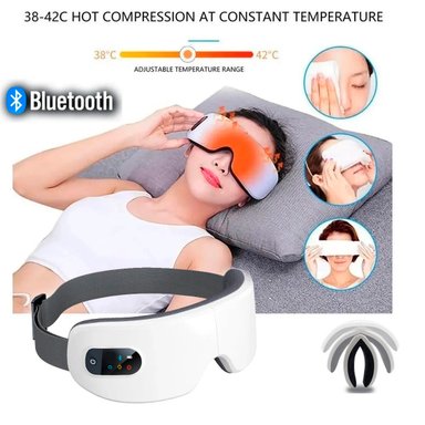 MASAJEADOR de OJOS  CON CALOR 3 NIVELES + BLUETOOH