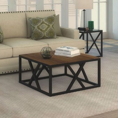 MESA DE CENTRO INDUSTRIAL CASIOPEA CARAMELO CORICHA HOME