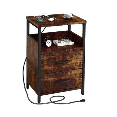 VELADOR INDUSTRIAL RUBEUS CARAMELO CON ESTACIÓN DE CARGA CORICHA HOME