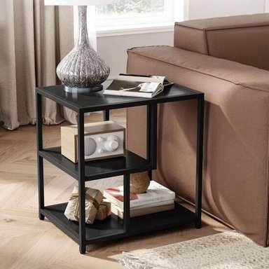 MESA AUXILIAR ELISA NEGRO CORICHA HOME - 1