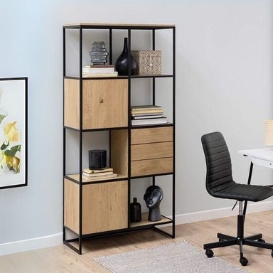 ESTANTE ORGANIZADOR LIBRERO INDUSTRIAL ATENEA DUNA CORICHA HOME