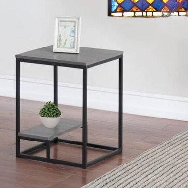 MESA AUXILIAR INDUSTRIAL BATONS ROBLE GRIS CORICHA HOME