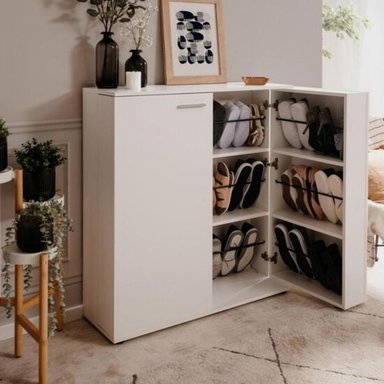 ZAPATERA GINNY BLANCO CORICHA HOME