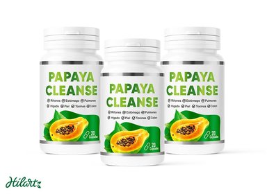SUPLEMENTO PAPAYA CLEANSE MODELO 1 PACK 3 CÁPSULAS BLANDAS