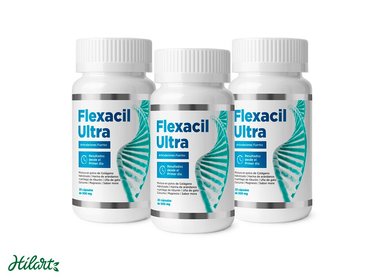 SUPLEMENTO MODELO1 FLEXACIL ULTRA PARA MOLESTIAS ARTICULARES Y ÓSEAS PACK X3