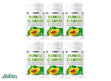PAPAYA CLEANSE - PACK X6 - ELIMINA TOXINAS Y PARÁSITOS