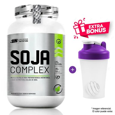 PROTEÍNA UNIVERSE NUTRITION SOJA COMPLEX 1.5 KG VAINILLA + SHAKER