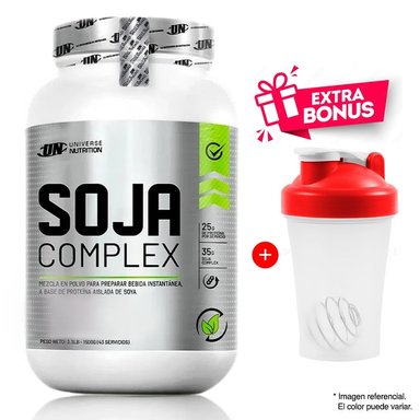 PROTEÍNA UNIVERSE NUTRITION SOJA COMPLEX 1.5 KG VAINILLA + SHAKER