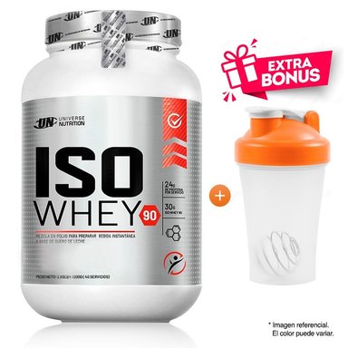 PROTEÍNA UNIVERSE NUTRITION ISO WHEY 90 1.1KG COOKIES + SHAKER