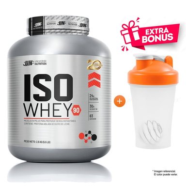 PROTEÍNA UNIVERSE NUTRITION ISO WHEY 90 3KG VAINILLA + SHAKER