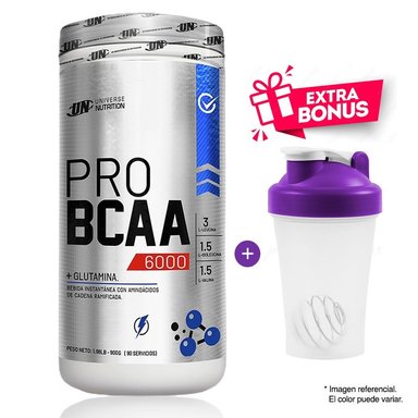AMINOÁCIDOS UNIVERSE NUTRITION PRO BCAA 6000 1000 G UN CITRUS PUNCH + REGALO