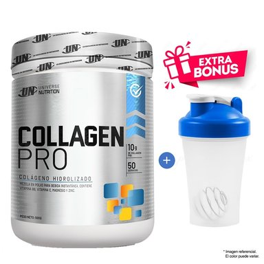 COLÁGENO UNIVERSE NUTRITION COLLAGEN PRO 500 GR UN FRUIT PUNCH + REGALO
