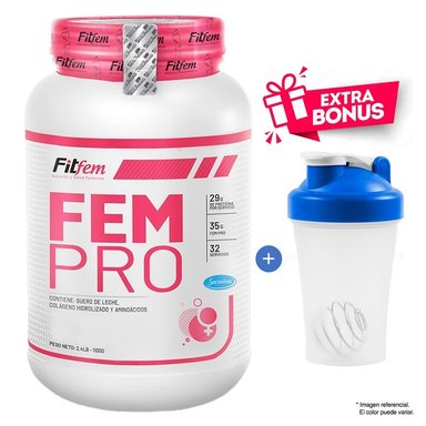PROTEÍNA FITFEM FEMPRO 1100 GRAMOS VAINILLA 32 SERVICIOS